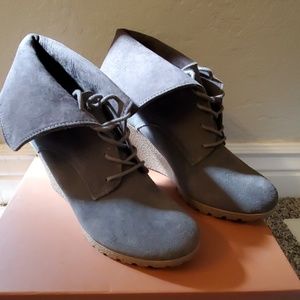 Gray MIA Chaysee Wedge Bootie